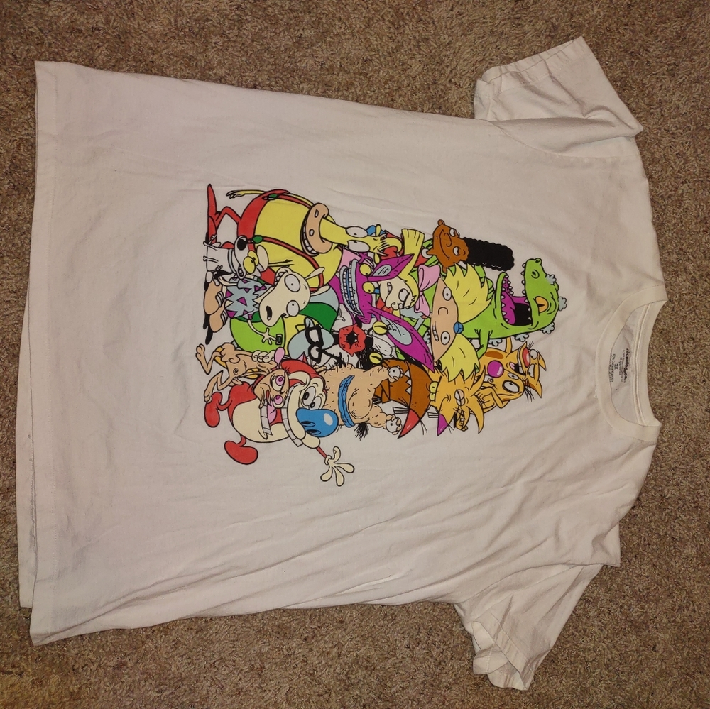 White Nickelodeon character t-shirt 2X